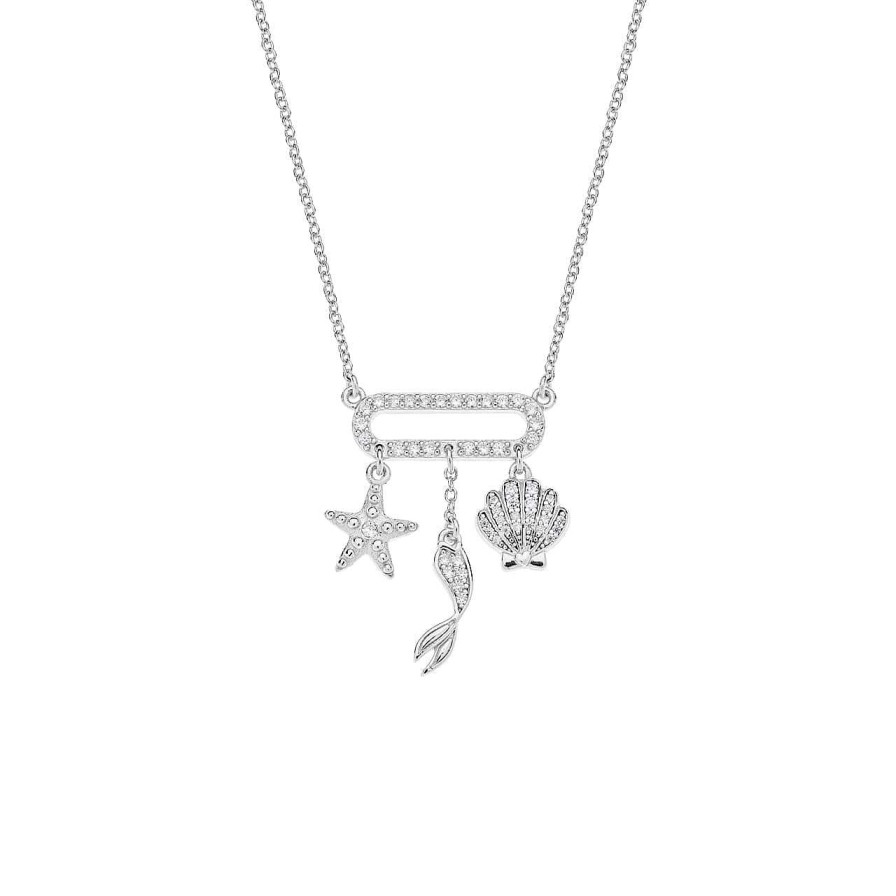 CANDY | Disney Halskette Princess Meerjungfrau Arielle, 925 Sterling Silber