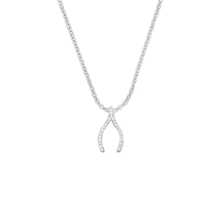 CANDY | Halskette Wishbone, 925 Sterling Silber