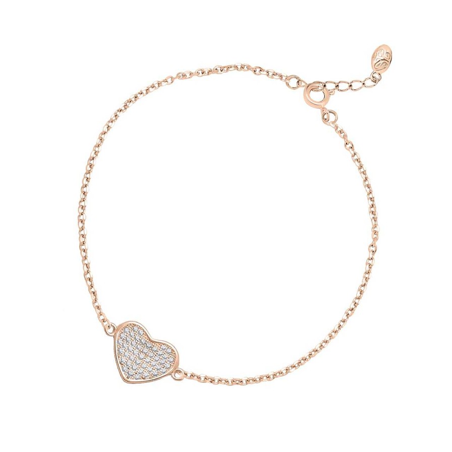 CANDY | Armband Ametti, 925 Sterling Silber, Ros Vergoldet