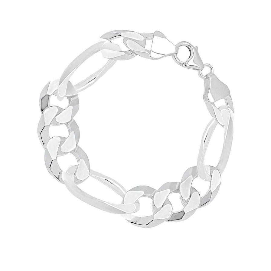 CANDY | Figaro-Armband Aigle 17.0 Mm, 925 Sterling Silber