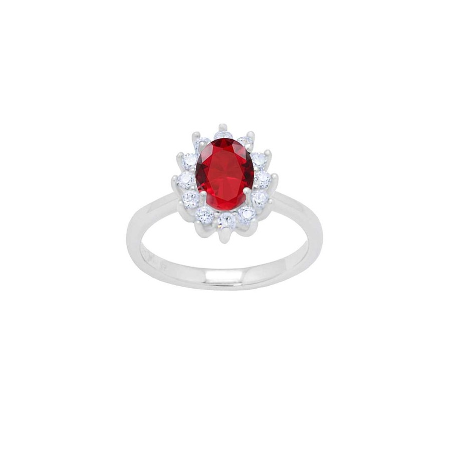 CANDY | Ring Royal, 925 Sterling Silber, Rot