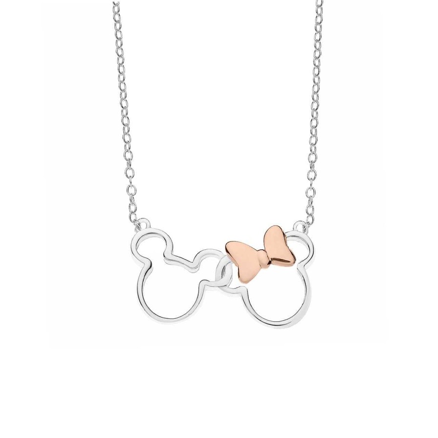 CANDY | Disney Halskette Mickey & Minnie Mouse, 925 Sterling Silber