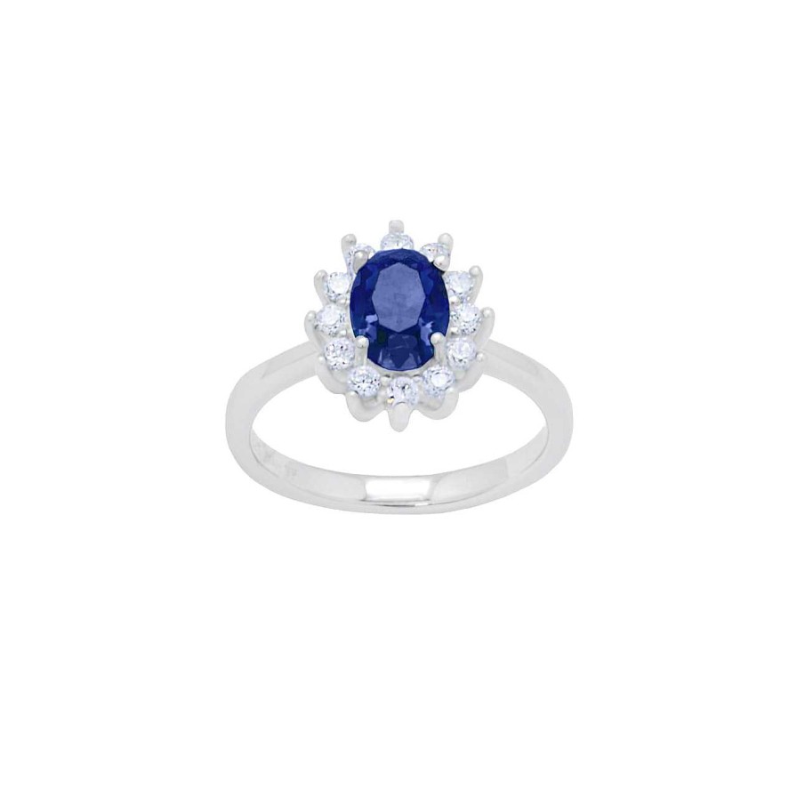 CANDY | Ring Royal, 925 Sterling Silber, Blau