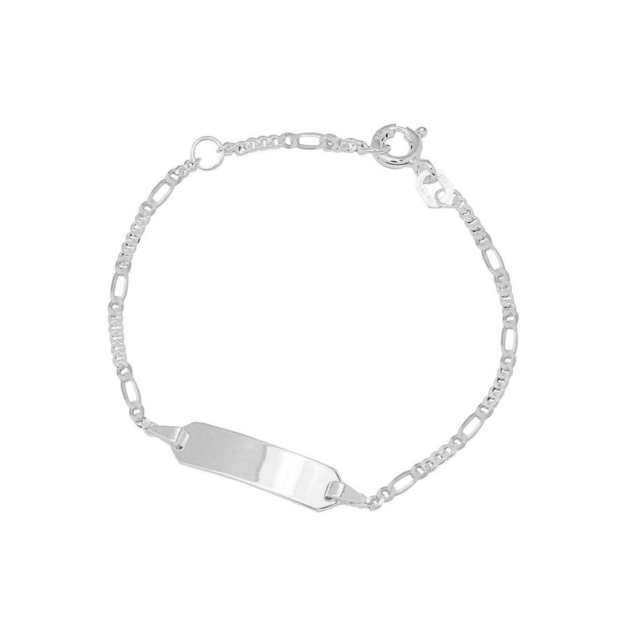 CANDY | Kinder-Id-Armband Lily, 925 Sterling Silber