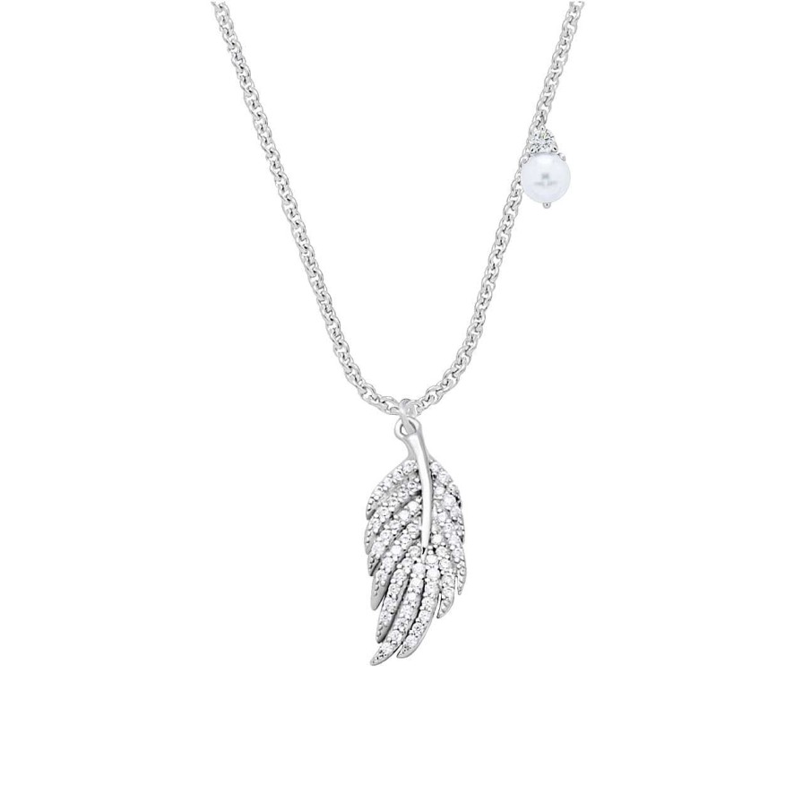 CANDY | Halskette Feder, 925 Sterling Silber