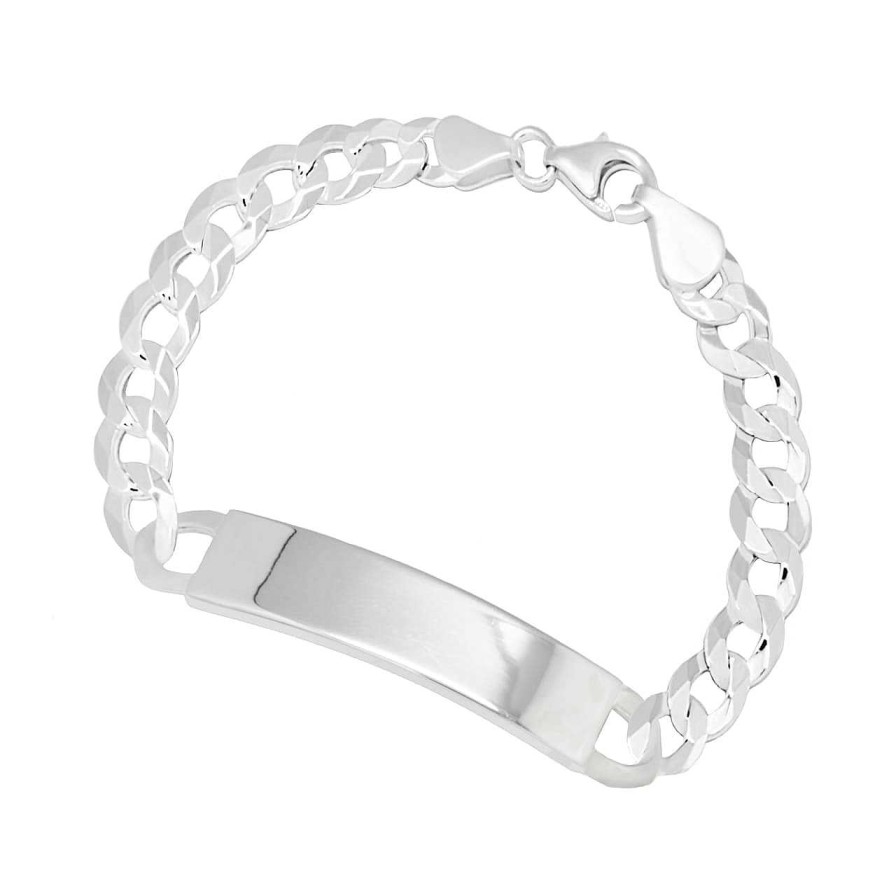 CANDY | Id-Armband Panzer 10.0 Mm, 925 Sterling Silber