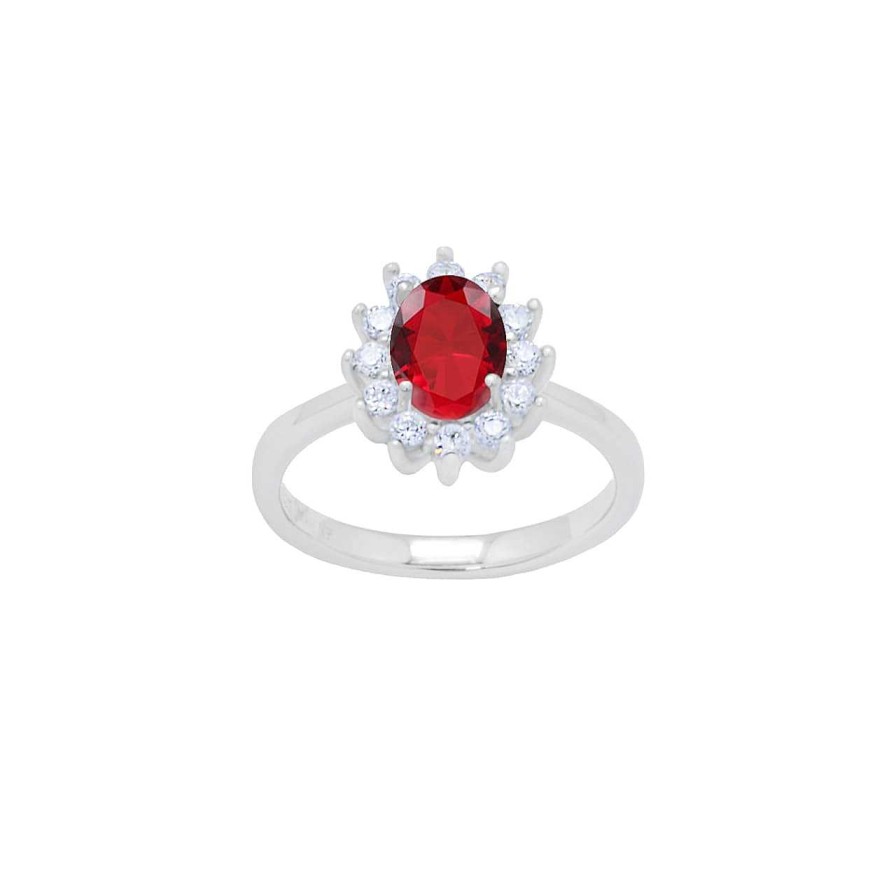 CANDY | Ring Royal, 925 Sterling Silber, Rot